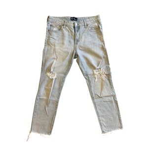 GAP Denim Light Wash Slim Distressed Boyfriend Jeans Women Size 8 29R
